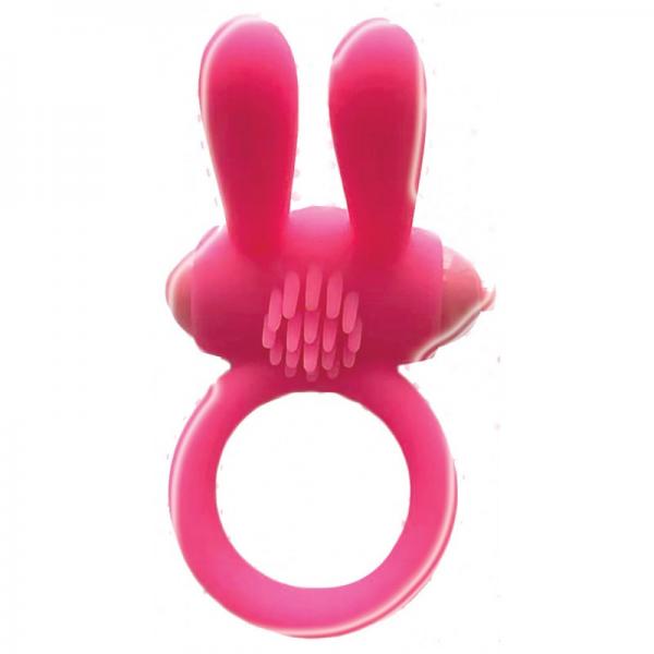 Wet Dreams Bunny Buster Cock Ring With Turbo Motor Pink - OmniPleasures