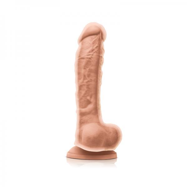 Colours Dual Density 8 inches Beige Dildo - OmniPleasures