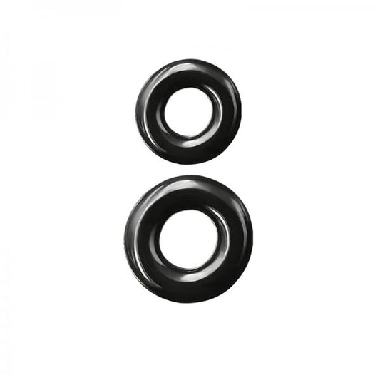 Renegade Double Stack Black Cock Rings - OmniPleasures