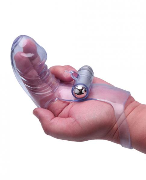 Vibrofinger Phallic Finger Massager Purple - OmniPleasures