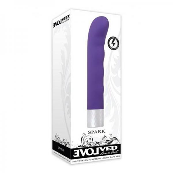 Evolved Spark Purple 10 Speed And Functions With Turbo Boost Mode Waterproof - OmniPleasures