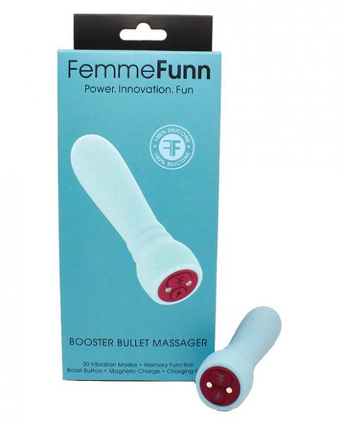 Femmefunn Booster Bullet Vibrator Light Blue - OmniPleasures