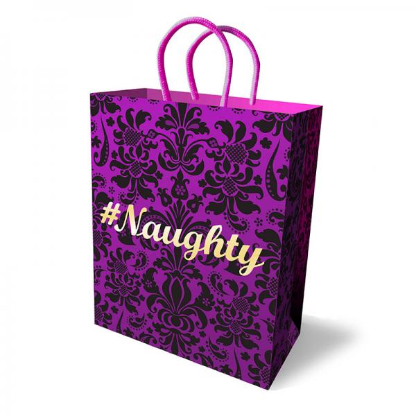 #Naughty Gift Bag Purple 10 inches - OmniPleasures