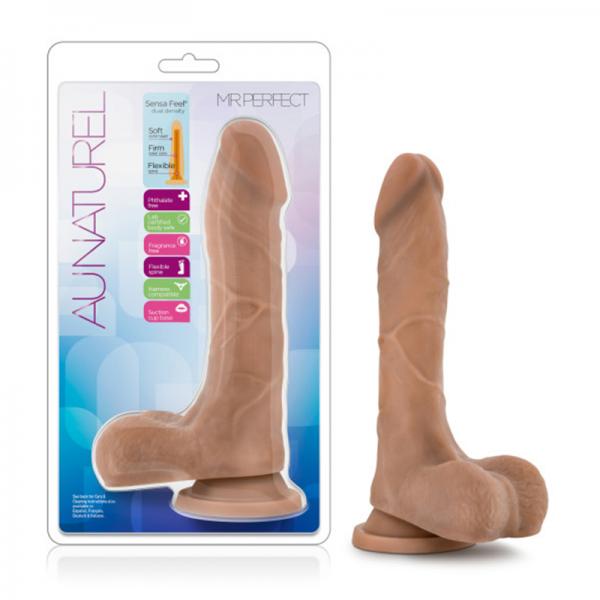 Au Naturel Mister Perfect Mocha Tan Dildo - OmniPleasures