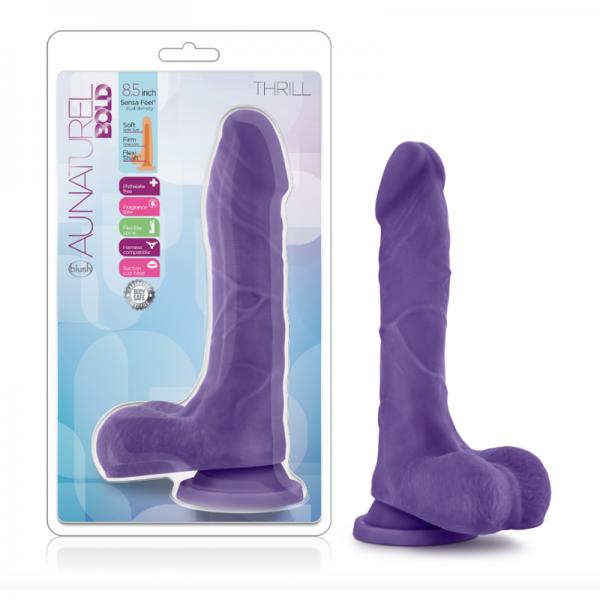 Au Natural Bold Thrill 8.5 inches Dildo Purple - OmniPleasures