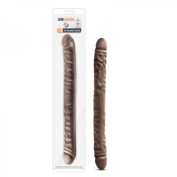 Dr Skin 18 inches Double Dildo Brown - OmniPleasures