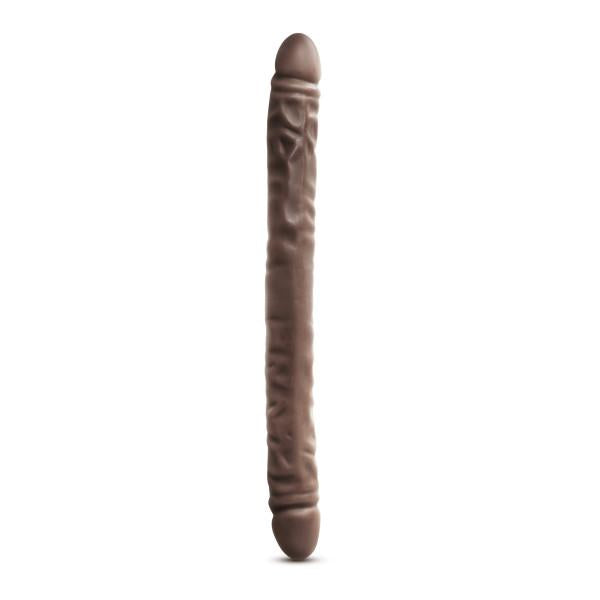 Dr Skin 18 inches Double Dildo Brown - OmniPleasures