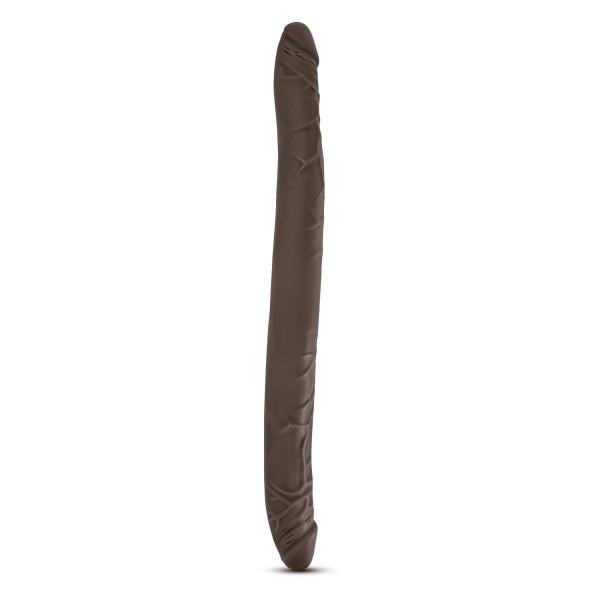 Dr Skin 16 inches Double Dildo Chocolate Brown - OmniPleasures