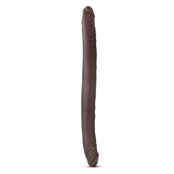 Dr Skin 16 inches Double Dildo Chocolate Brown - OmniPleasures