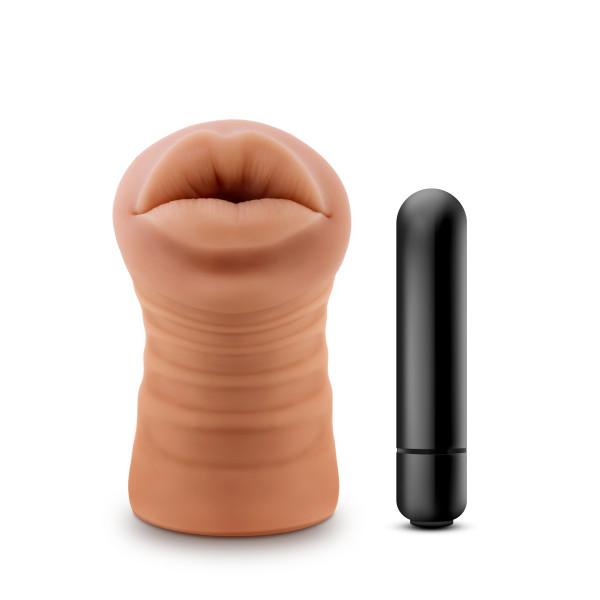 M For Men Isabella Mocha Tan Mouth Stroker - OmniPleasures