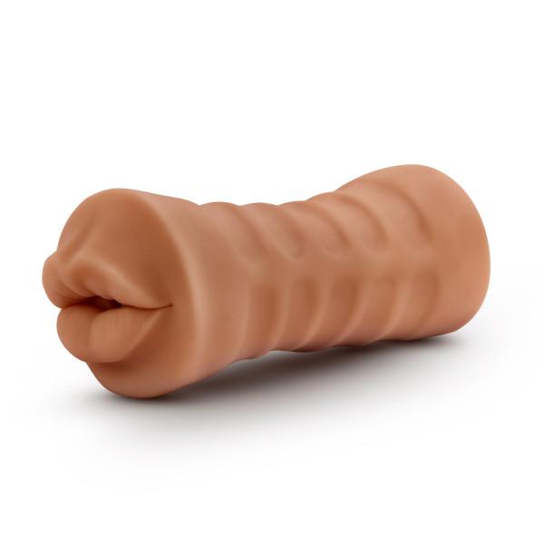 M For Men Isabella Mocha Tan Mouth Stroker - OmniPleasures