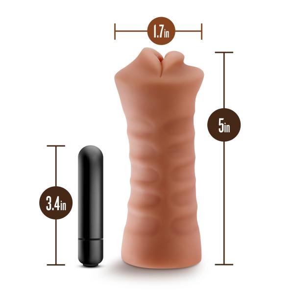 M For Men Isabella Mocha Tan Mouth Stroker - OmniPleasures