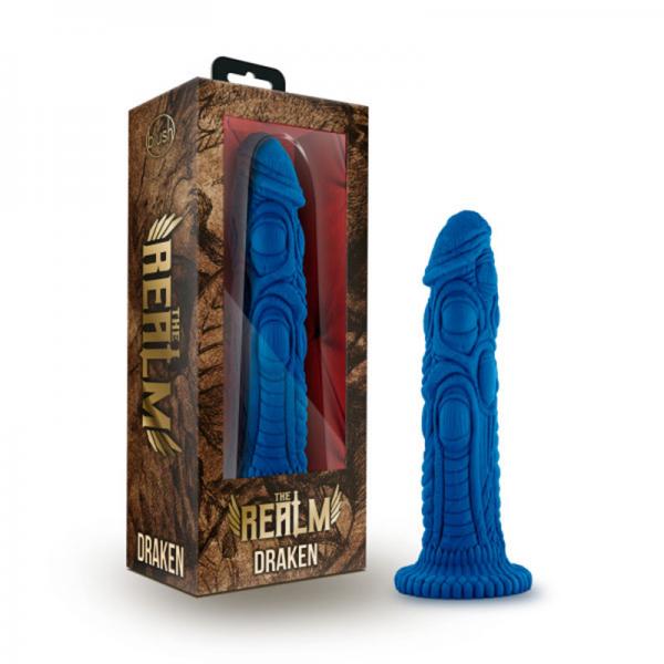 The Realm - Draken - Lock On Dildo - Blue - OmniPleasures