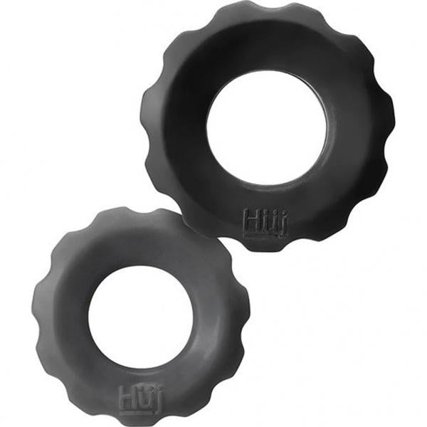 Hunkyjunk Cog 2 Size C-ring, Pack, Tar / Stone - OmniPleasures