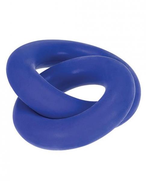 Hunkyjunk Duo Linked Cock/ball Rings, Cobalt - OmniPleasures