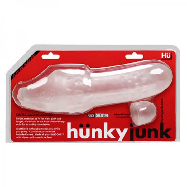 Hunkyjunk Swell Adjust Fit Cock Sheath Ice - OmniPleasures