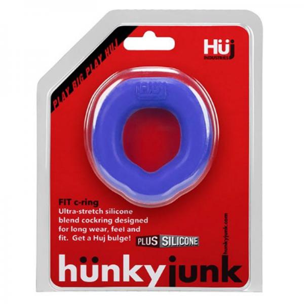 Hunkyjunk Fit Ergo C-ring, Cobalt - OmniPleasures