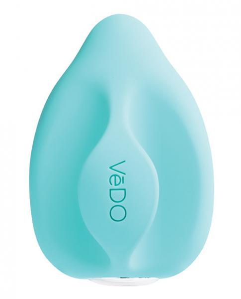 Vedo Yumi Rechargeable Finger Vibe - Tease Me Turquoise - OmniPleasures