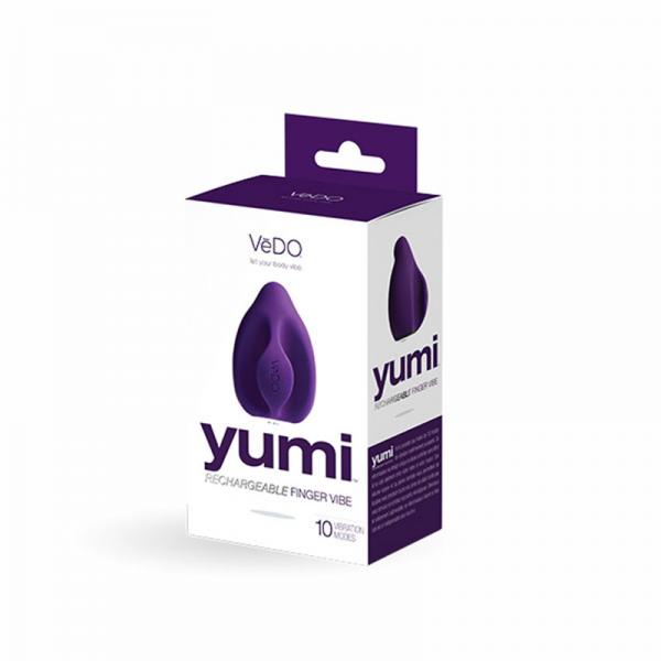 Vedo Yumi Rechargeable Finger Vibe - Deep Purple - OmniPleasures