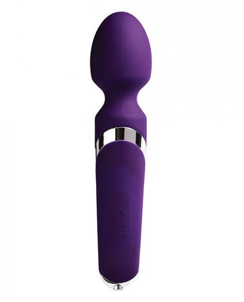 Vedo Wanda Rechargeable Wand Vibe - Deep Purple - OmniPleasures