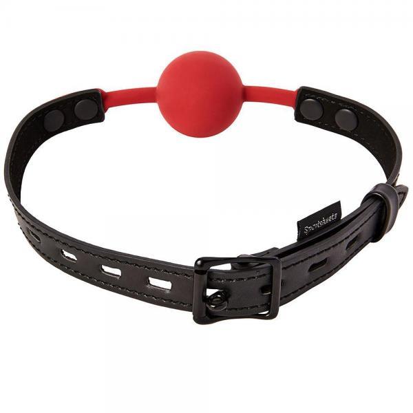 Sportsheets Saffron Ball Gag Black Red - OmniPleasures