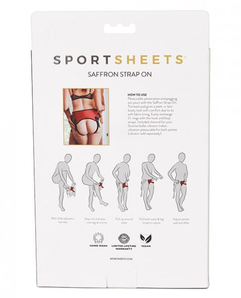 Sportsheets Saffron Strap On Black Red O/S - OmniPleasures