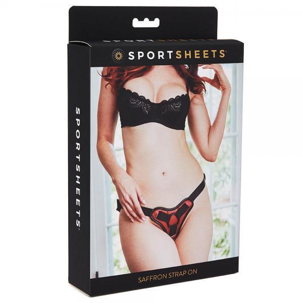 Sportsheets Saffron Strap On Black Red O/S - OmniPleasures