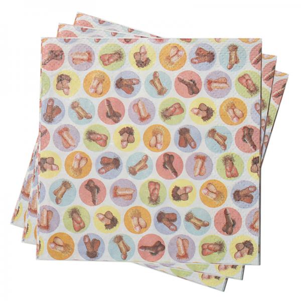 Mini Penis Napkins Pack Of 8 - OmniPleasures