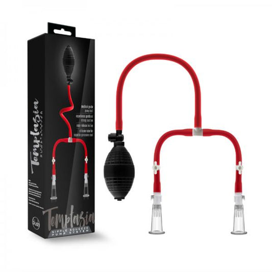 Temptasia - Nipple Squeeze Pump System - Black - OmniPleasures