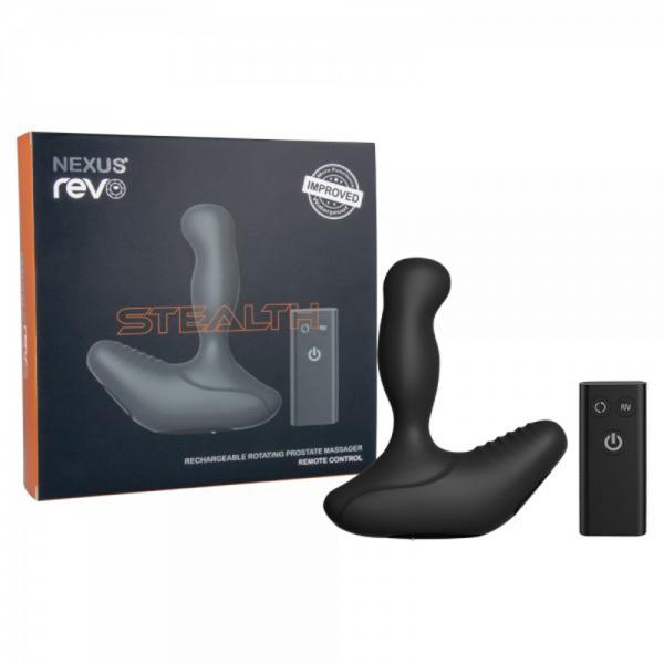 Nexus Revo Stealth Remote Control Rotating Prostate Massager - Black - OmniPleasures