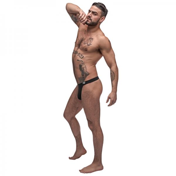 Male Power Pure Comfort Modal Sport Jock Black Sm - OmniPleasures