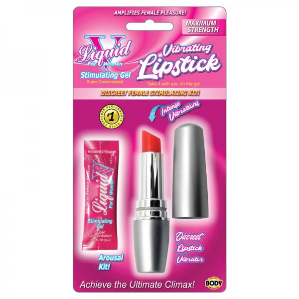 Liquid V Vibrating Lipstick Kit - OmniPleasures