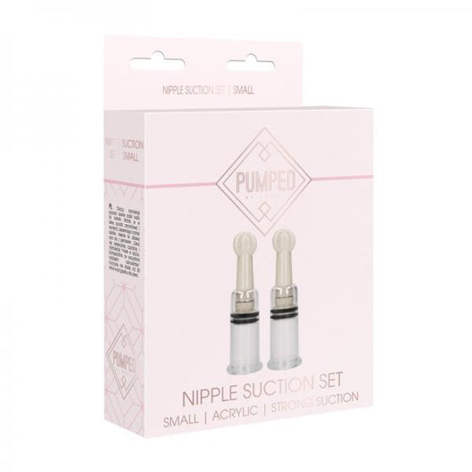 Pumped - Nipple Suction Set Small - Rose - OmniPleasures