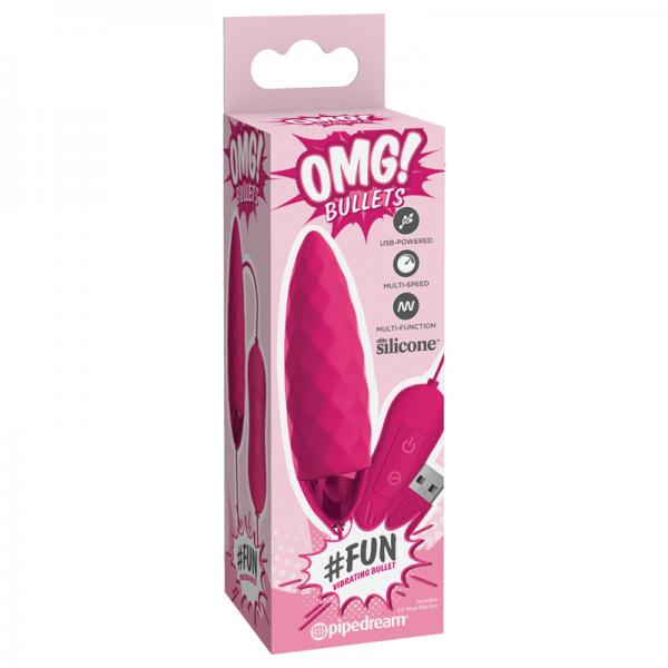 Omg! Bullets Fun Vibrating Bullet, Fuchsia - OmniPleasures