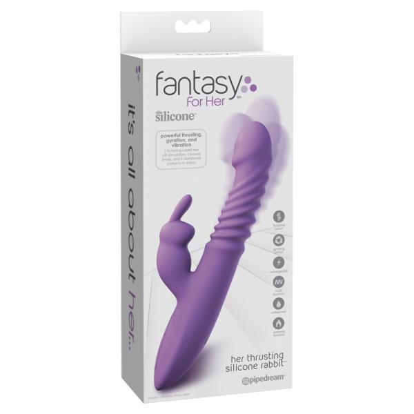 Fantasy For Her Her Thrusting Silicone Rabbit - OmniPleasures