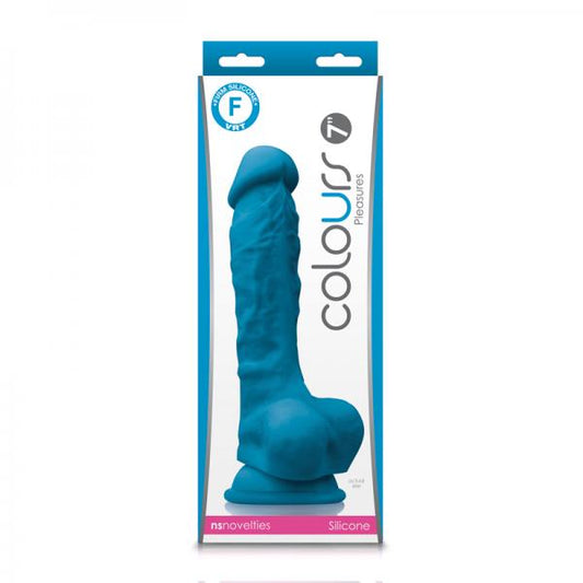 Colours Pleasures 7in Dildo Blue - OmniPleasures