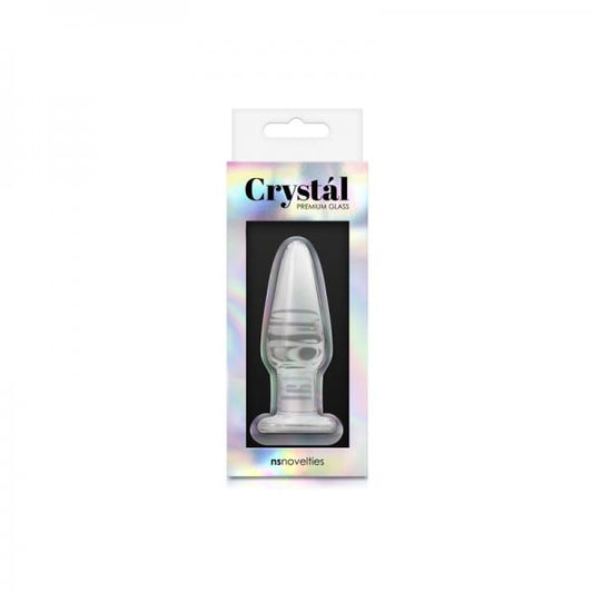 Crystal Tapered Plug Small Clear - OmniPleasures