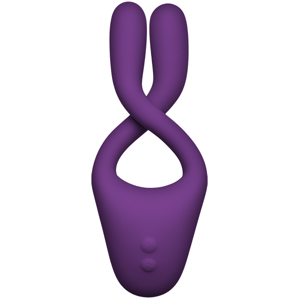 Tryst V2 Bendable Multi Erogenous Zone Massager With Remote Purple - OmniPleasures