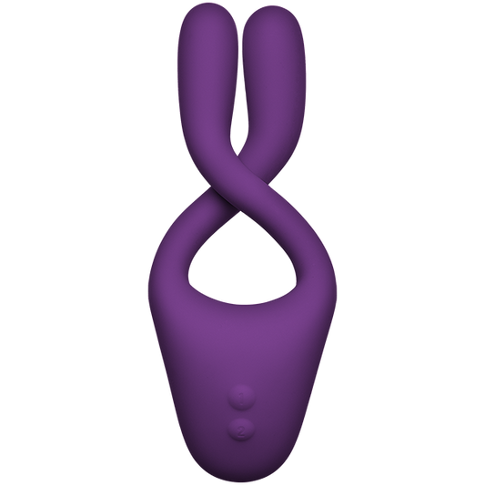 Tryst V2 Bendable Multi Erogenous Zone Massager With Remote Purple - OmniPleasures