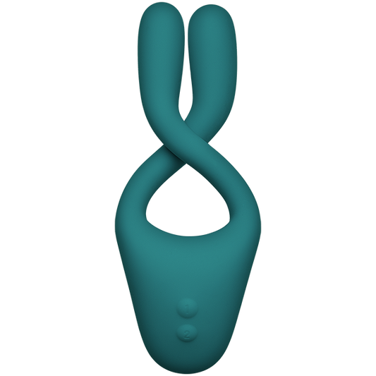 Tryst V2 Bendable Multi Erogenous Zone Massager Remote Teal - OmniPleasures