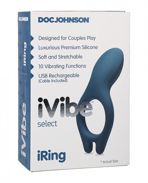 Ivibe Select Iring Marine Blue Vibrating Cock Ring - OmniPleasures