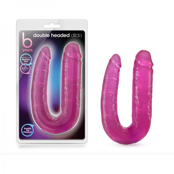 B Yours Double Headed Dildo Pink - OmniPleasures