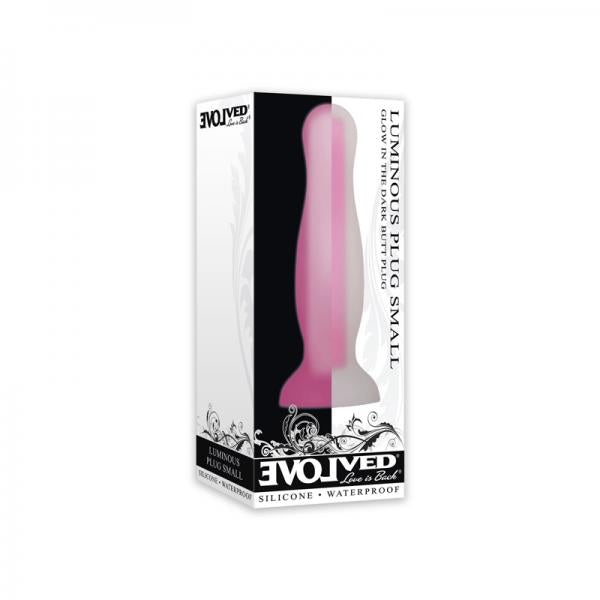 Evolved Luminous Silicone Plug Small Pink - OmniPleasures