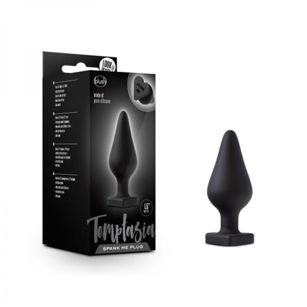 Temptasia Spank Me Butt Plug Black - OmniPleasures