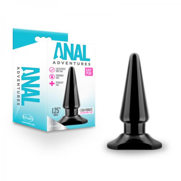 Anal Adventures Easy Plug Black - OmniPleasures