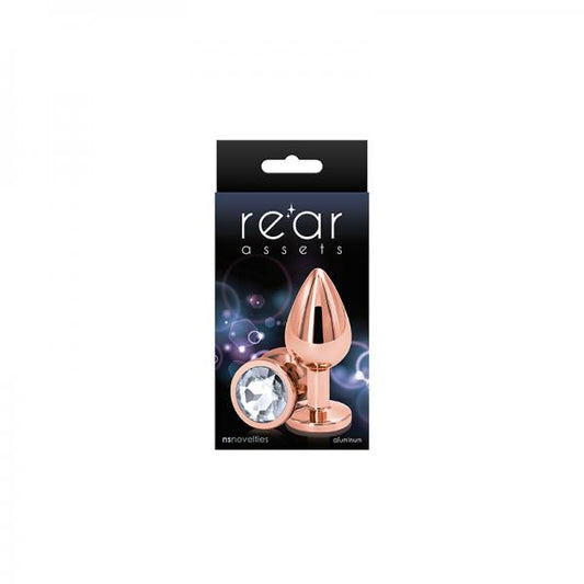 Rear Assets Rose Gold Medium Clear - OmniPleasures