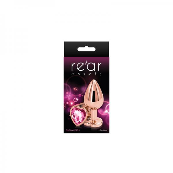 Rear Assets Rose Gold Heart Medium Pink - OmniPleasures