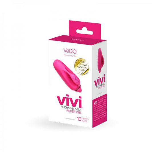 Vivi Rechargeable Finger Vibe Foxy Pink - OmniPleasures