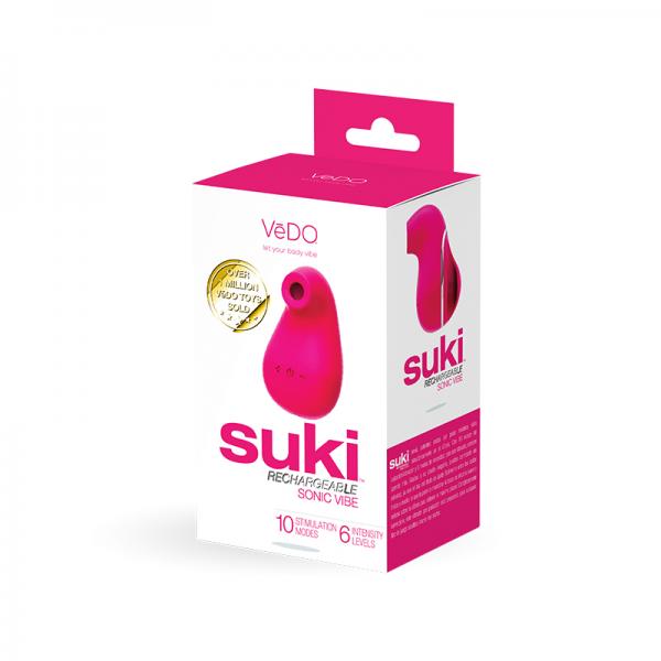 Suki Rechargeable Sonic Vibe Foxy Pink - OmniPleasures