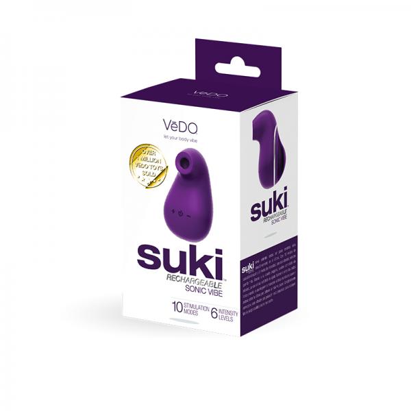 Suki Rechargeable Vibrating Sucker Deep Purple - OmniPleasures